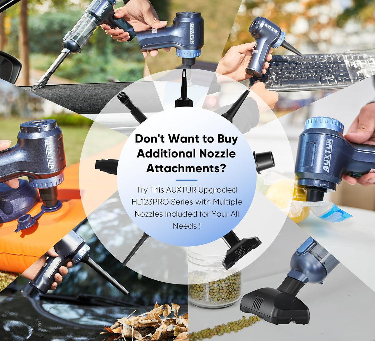 Car Vacuum Cordless, 3 in 1 Handheld Vacuum,Brushless Motor 14000PA